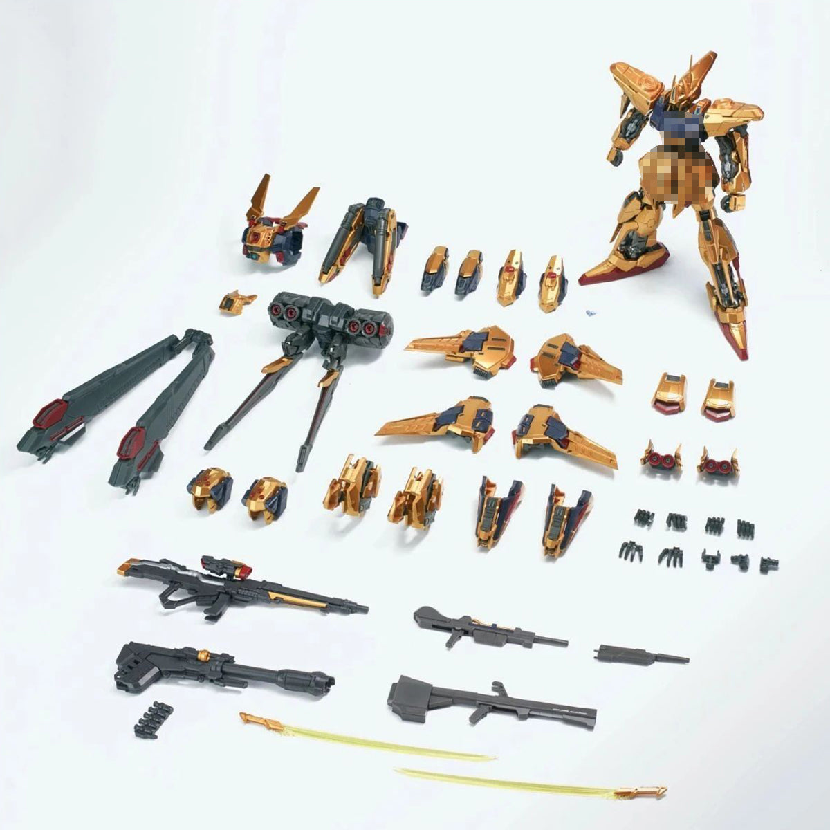 Shenma Model 1/100 Golden Warrior Full Armor Form Including Stand Metal Frame Model Kits