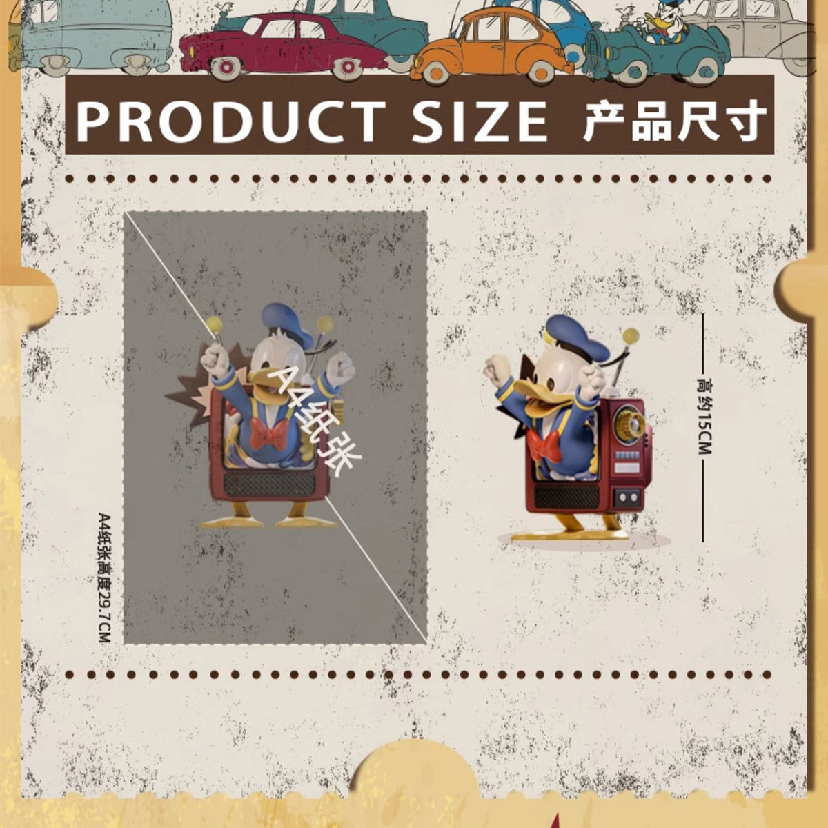 MORSTORM Disney 100th Anniversary Series Donald Duck Television Art Statue