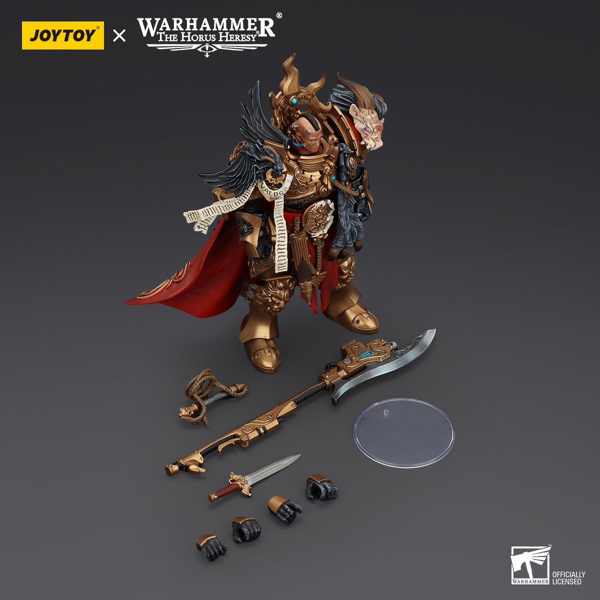 (Only Shipped to the US) JOYTOY Legio Custodes Constantin Valdor Captain-General of the Legio Custodes 1/18 Action Figures