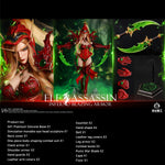 Longshan Heavy Industry Elf Assassin Infernal Blazing Armor (LS2026-XK) 1/6 Scale 12 Inch with Movable Eyes and Seamless Body Action Figure
