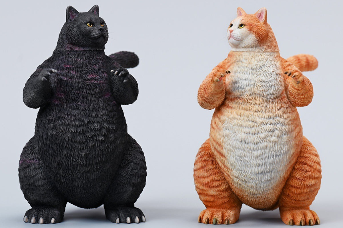 (Only Shipped to the DE) JXK JXK226B Black Meowzilla Expertly Hand-Painted, Lifelike Animal Figurine