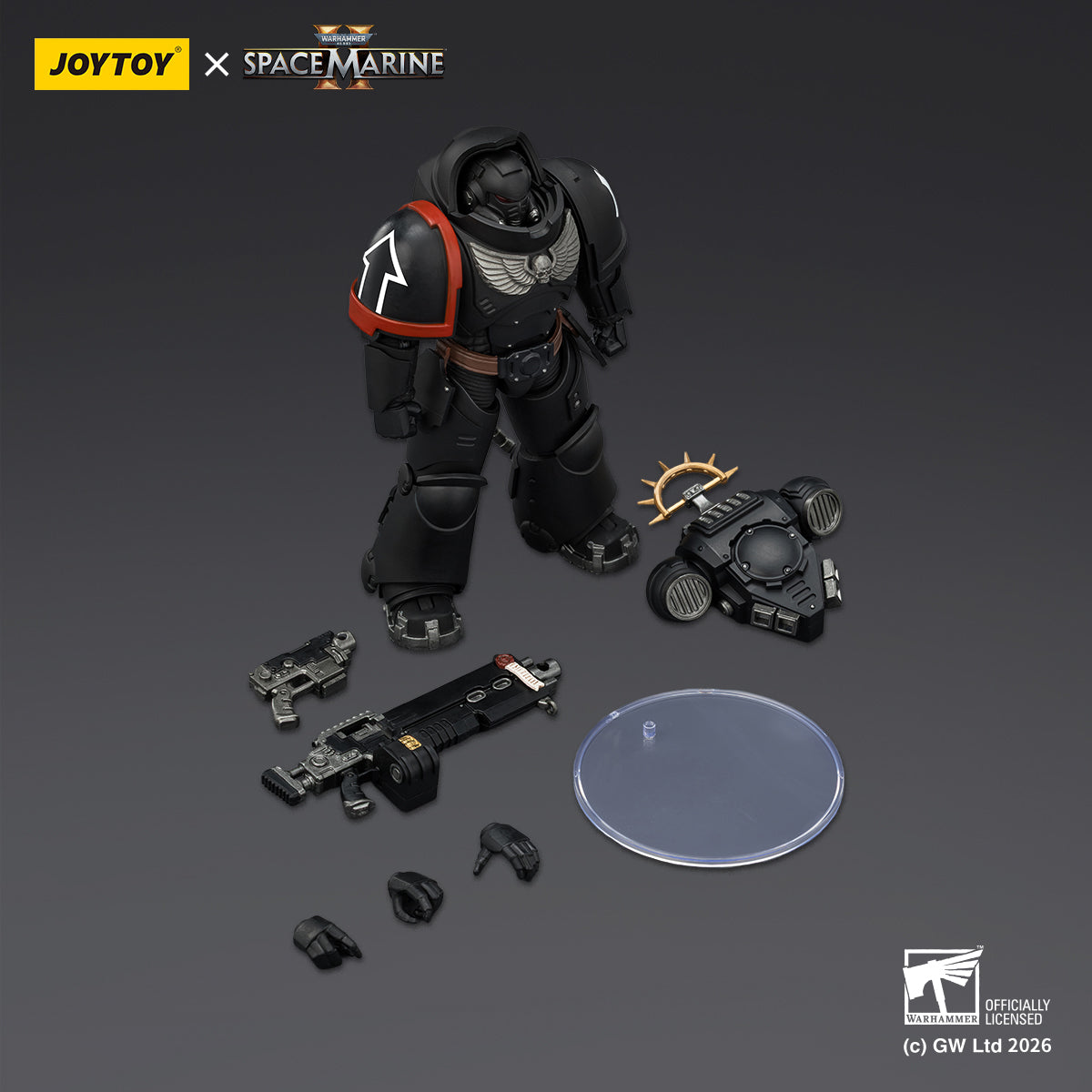 JOYTOY Warhammer 40,000: Space Marine 2 Heavy Intercessor with Heavy Bolt Rifle and Bolt Pistol (Game Edition) 1/18 Scale Action Figure