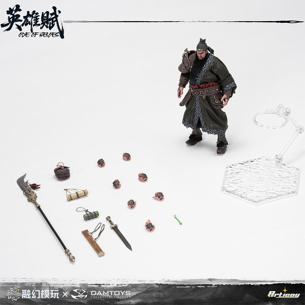 FUSION FANTASY × DAMTOYS Odes of Heroes Zhongyi Wushuang FTOH-03 Guan Yu 1/12 Scale Action Figure
