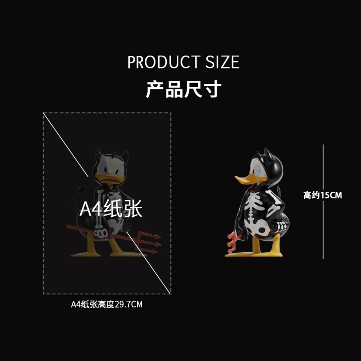 MORSTORM Disney 100th Anniversary Series Devilish Donald Duck Art Statue