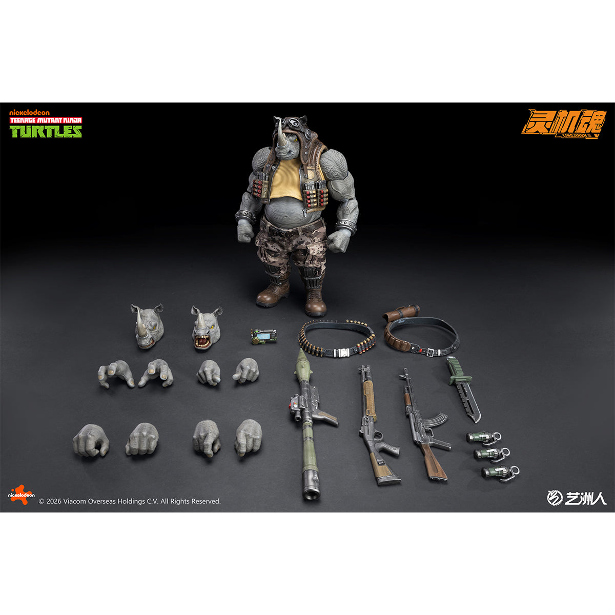LINGJIHUN TMNT-Bebop & TMNT-Rocksteady 1/10 Scale Action Figure