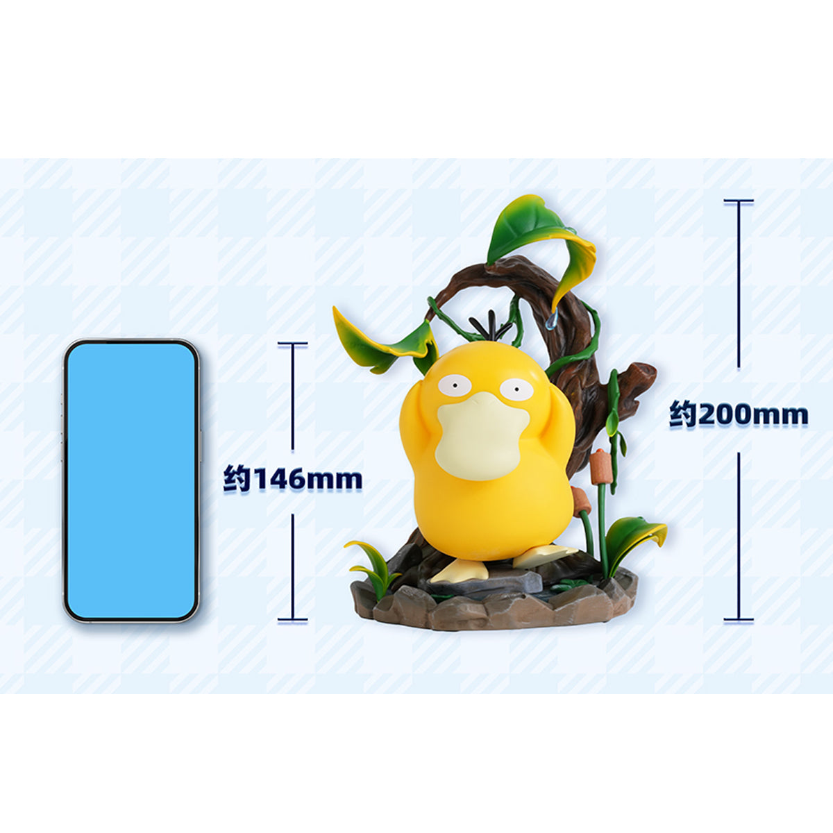 MORSTORM Pokémon Small Size Figure - Gengar Psyduck Pikachu Charmander Height 20cm Art Anime Figurine