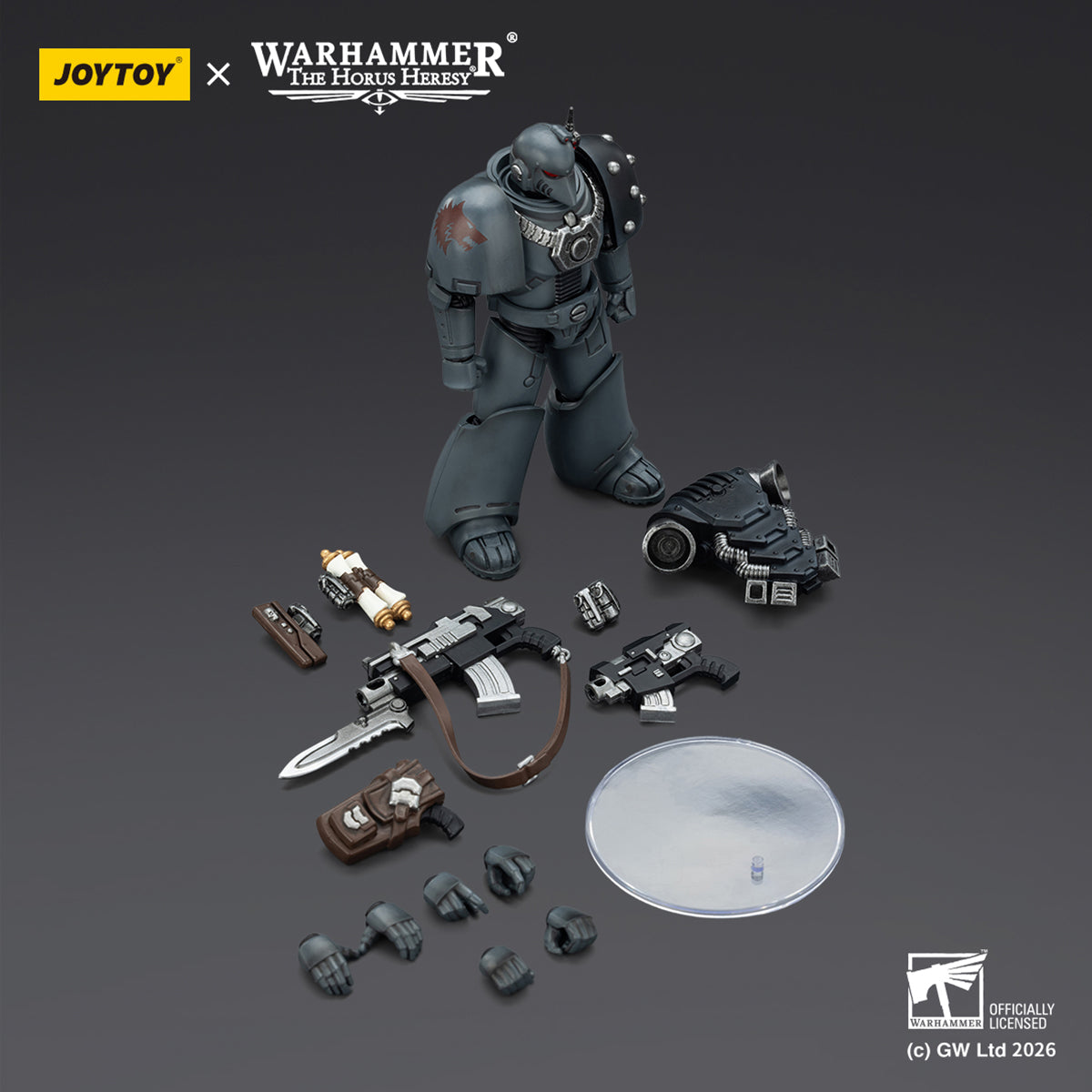 JOYTOY Warhammer 40,000 Thousand Sons & Space Wolves & Sons of Horus & Alpha Legion & Blood Angels & Imperial Fist & Ultramarines MKVI Tactical Legionary 1/18 Scale Action Figure
