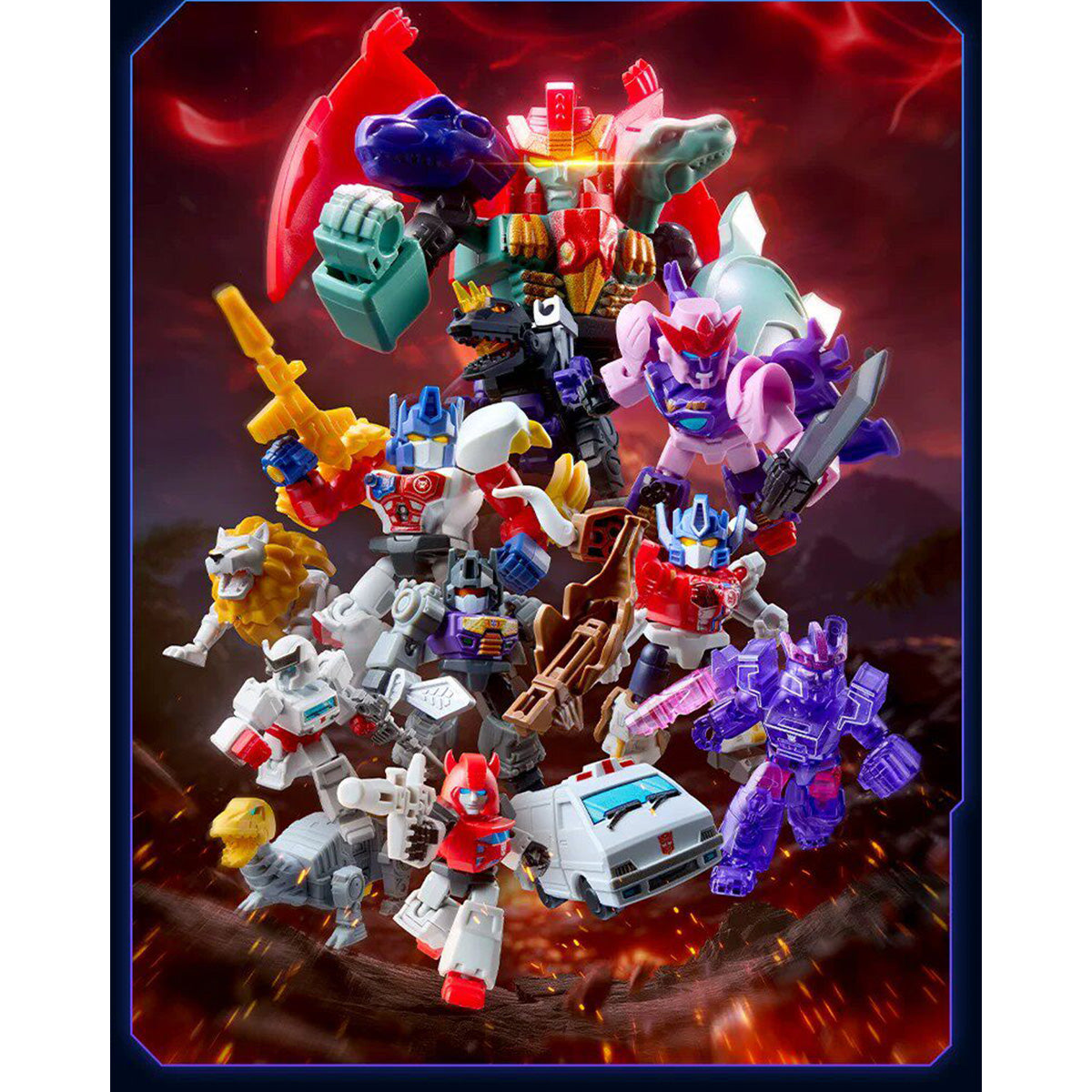 BLOKEES Transformers Defender Version Vol. 7 Power of the Beast 71407 Model Kits Blind Box