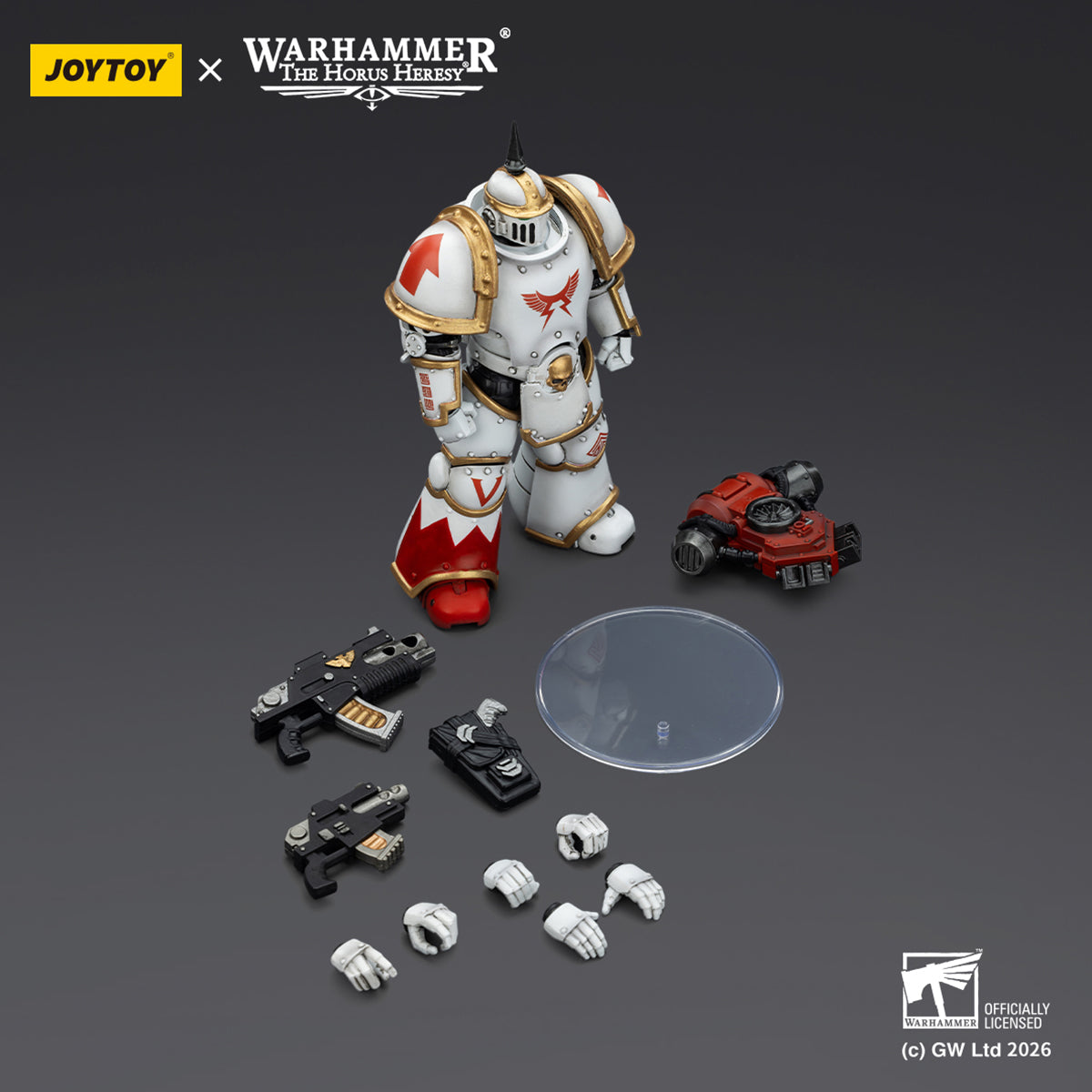 JOYTOY Warhammer 40,000 White Scars MKVI & MKIll Tactical Legionary 1/18 Scale Action Figure