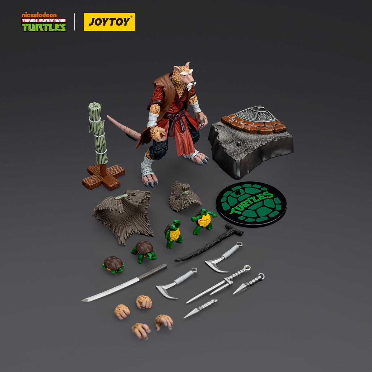 Figura de acción Splinter de las Tortugas Ninja de JoyToy