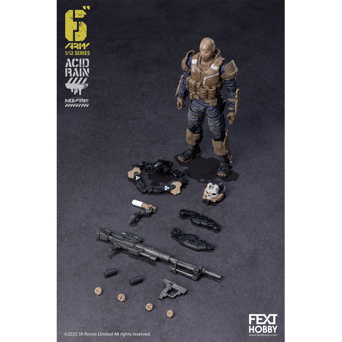 FEXT HOBBY Acid Rain World: Novark FXH-AR-001 THAME/FXH-AR-002 WAR BANNER/FXH-AR-003 SKULLWELDER/FXH-AR-004 PROTEUS 1/12 Scale Action Figure