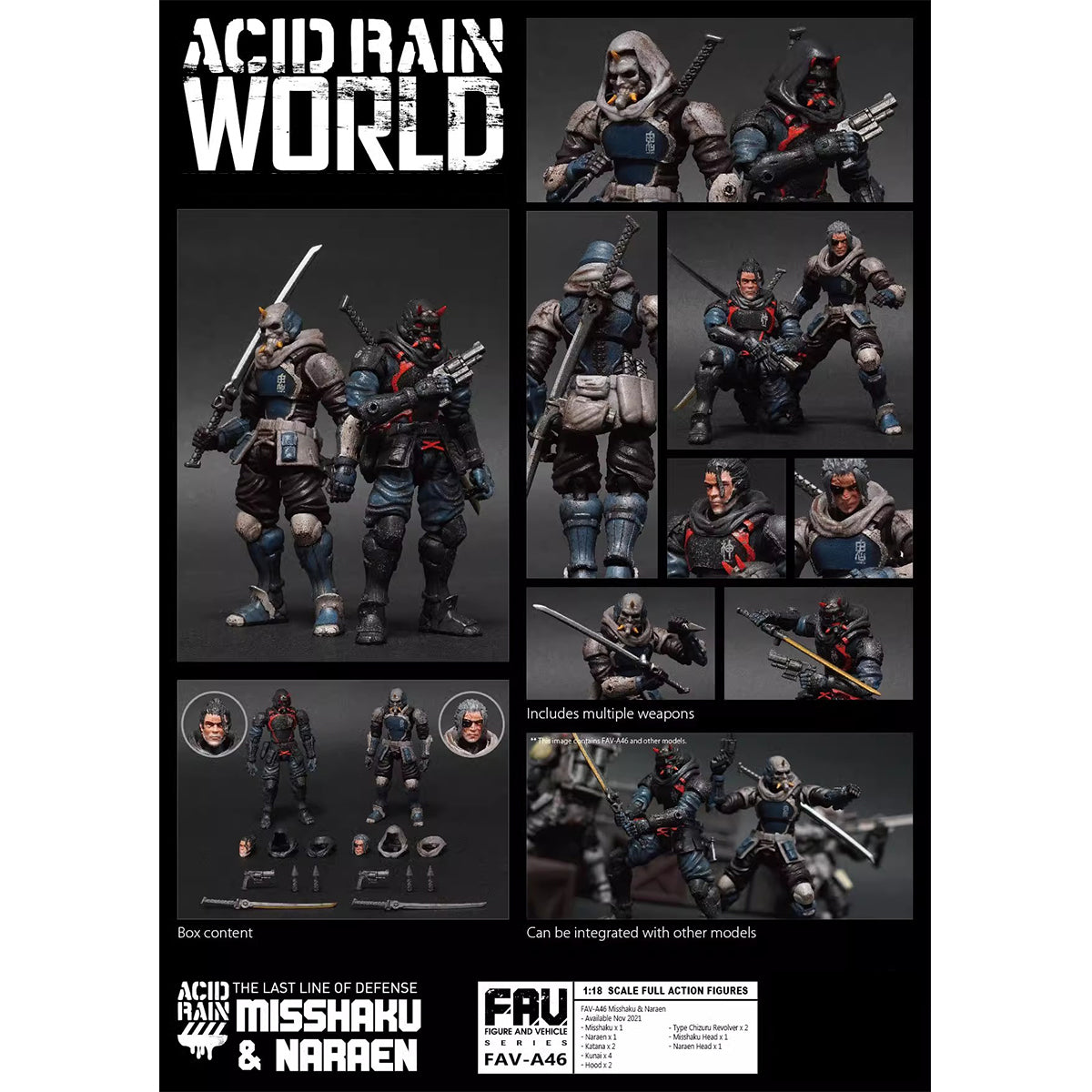 TOY ALLIANCE Acid Rain World Misshaku y Naraen Figura de acción 370