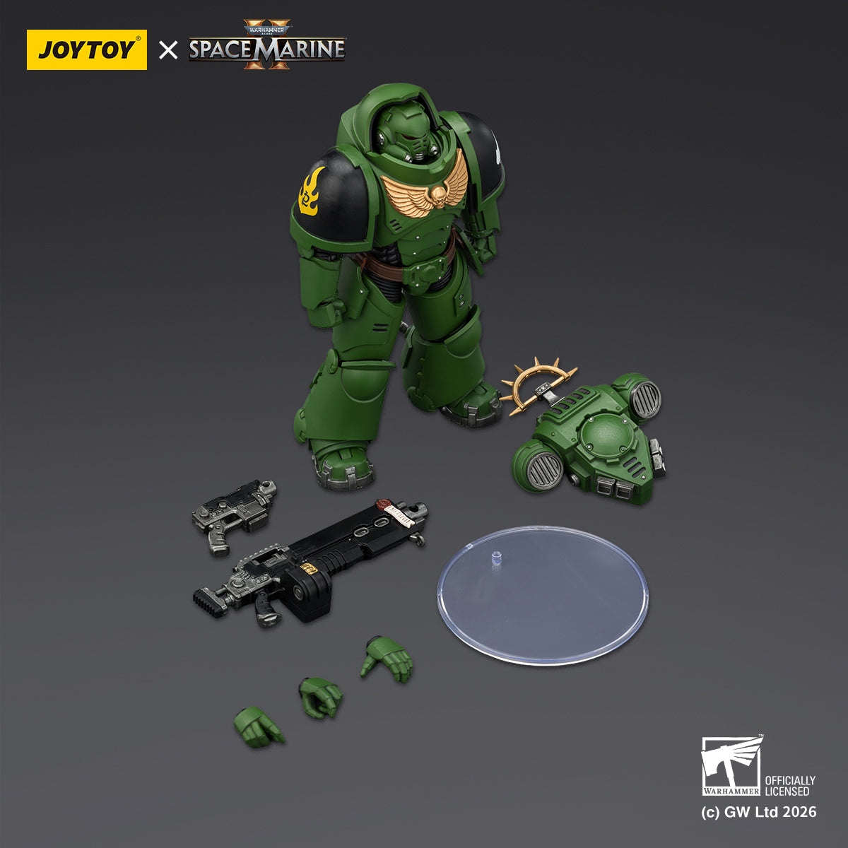 JOYTOY Warhammer 40,000: Space Marine 2 Heavy Intercessor with Heavy Bolt Rifle and Bolt Pistol (Game Edition) 1/18 Scale Action Figure