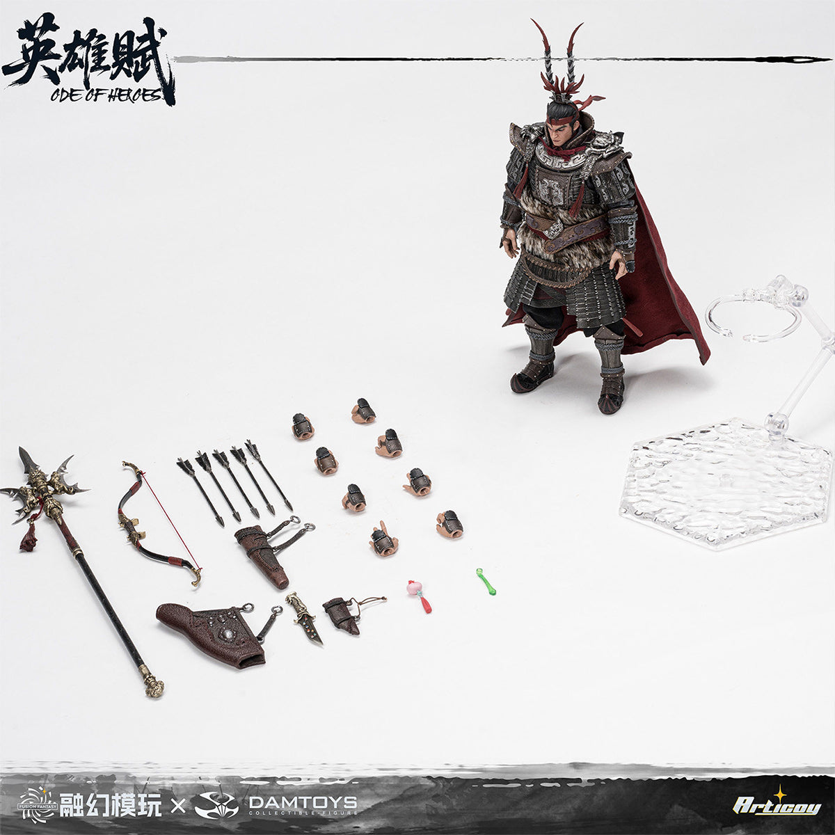 FUSION FANTASY × DAMTOYS Odes of Heroes Jiuyuan Fierce Tiger FTOH-01 Lv Bu 1/12 Scale Action Figure