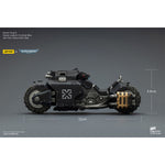 JOYTOY Warhammer 40K Raven Guard/Space Wolves/Blood Angels Raider-pattern Combat Bike with twin-linked bolt rifles (JT03776) 1/18 Scale Action Figure Vehicle Set