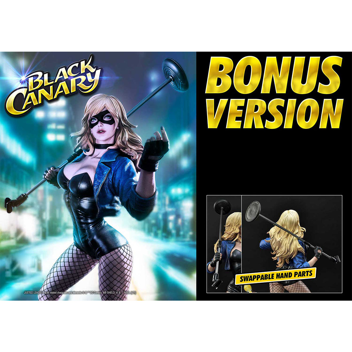 Prime 1 Studio, Black Canary Bonus Version, Statue Figurine