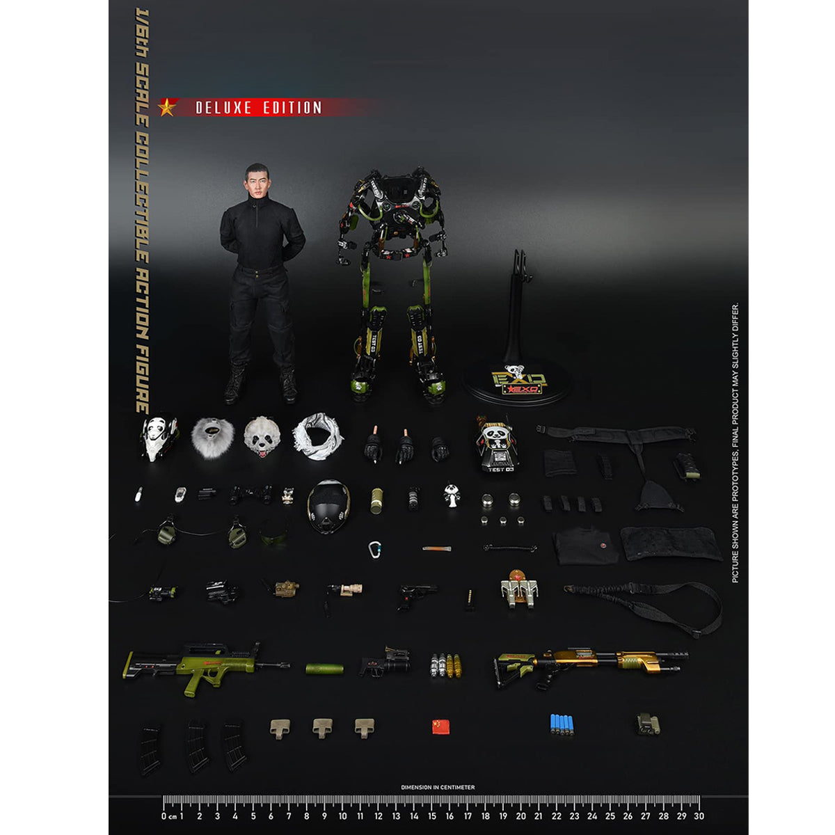 SOLDIER STORY EXO-Skeleton Armor Suit Test-03 Panda Division Deluxe Edition Action Figures