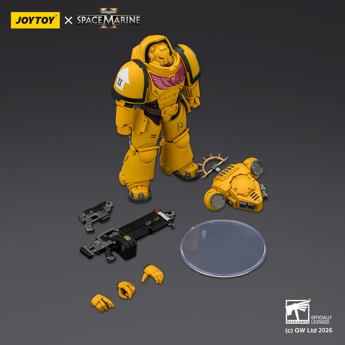 JOYTOY Warhammer 40,000: Space Marine 2 Heavy Intercessor with Heavy Bolt Rifle and Bolt Pistol (Game Edition) 1/18 Scale Action Figure