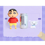 IO CREATIONS Crayon Shin-chan QQ Bouncy Series, Touru Kazama & Nohara Shinnosuke, Movable Soft Vinyl Dress-Up Action Figures