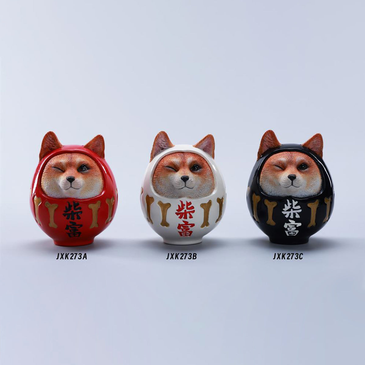 JXK Shiba Fortune Daruma Ver.A Collaboration Edition Animal Figurine