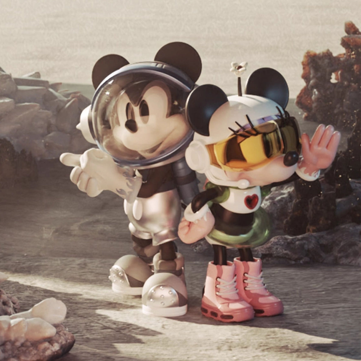 MORSTORM Disney 100th Anniversary Series Space Mickey Art Statue