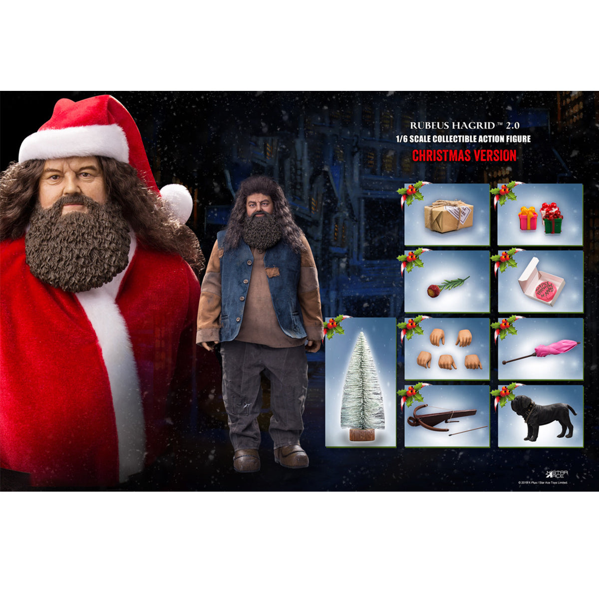 STAR ACE Toys Harry Potter: Rubeus Hagrid Ver.2 Christmas Edition Action Figures