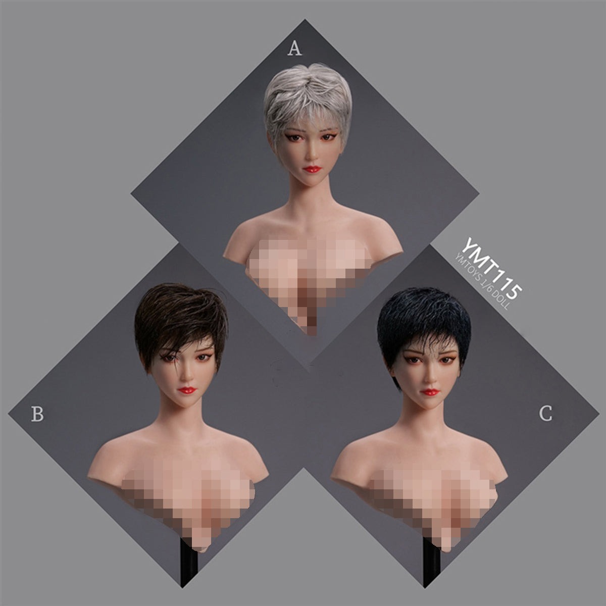 Versión de pelo de viscosa de lana YMTOYS de Mu Ver.A para figuras de acción