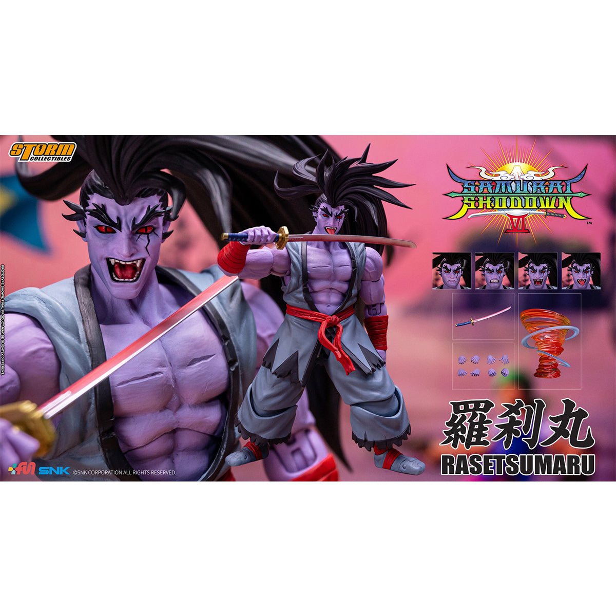 Storm Collectibles Samurai Shodown IV: Rasetsumaru 1/12 Scale Action Figure