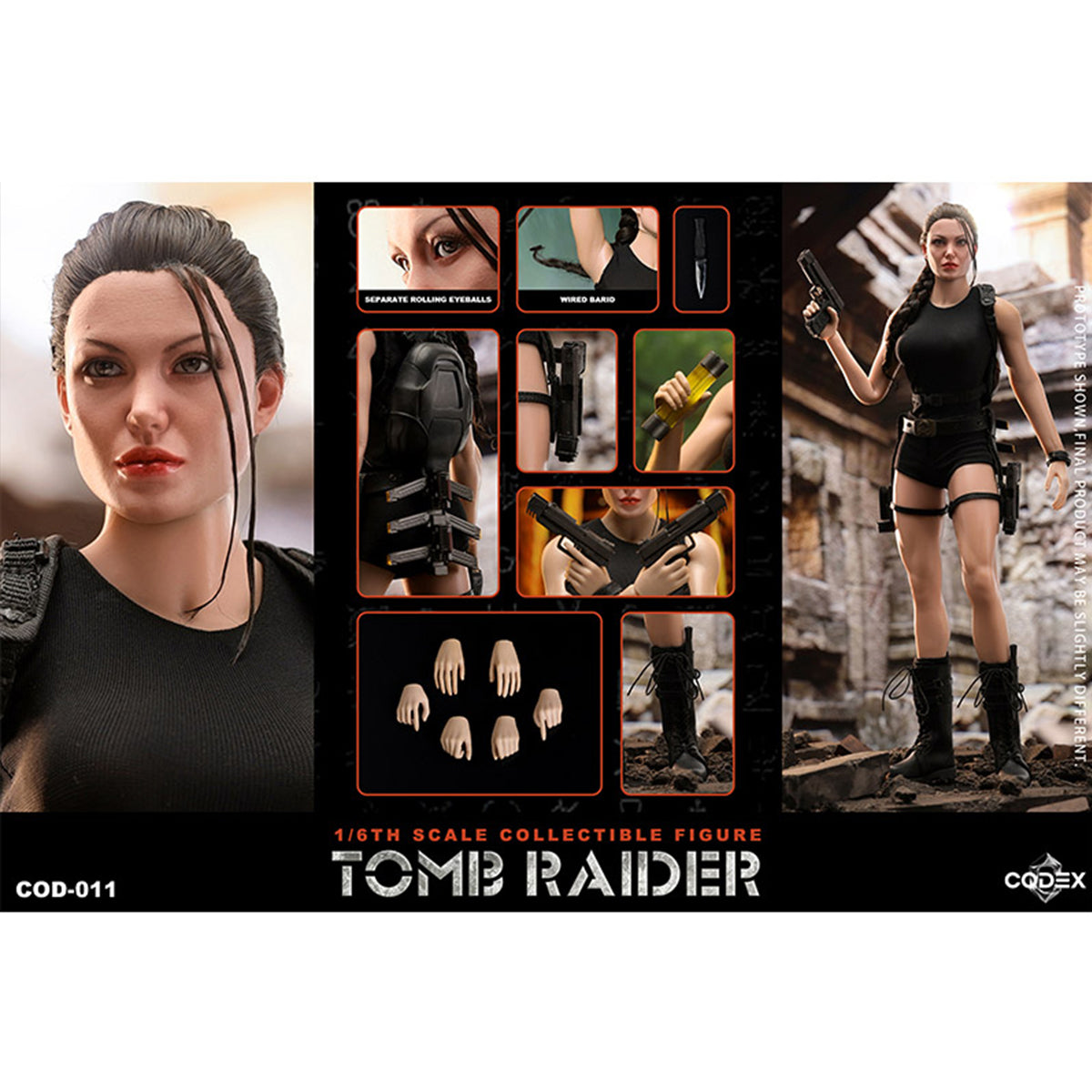 CODEX Tomb Raider Lara COD-011 1/6 Figure | Movable Eyes & Silicone Body