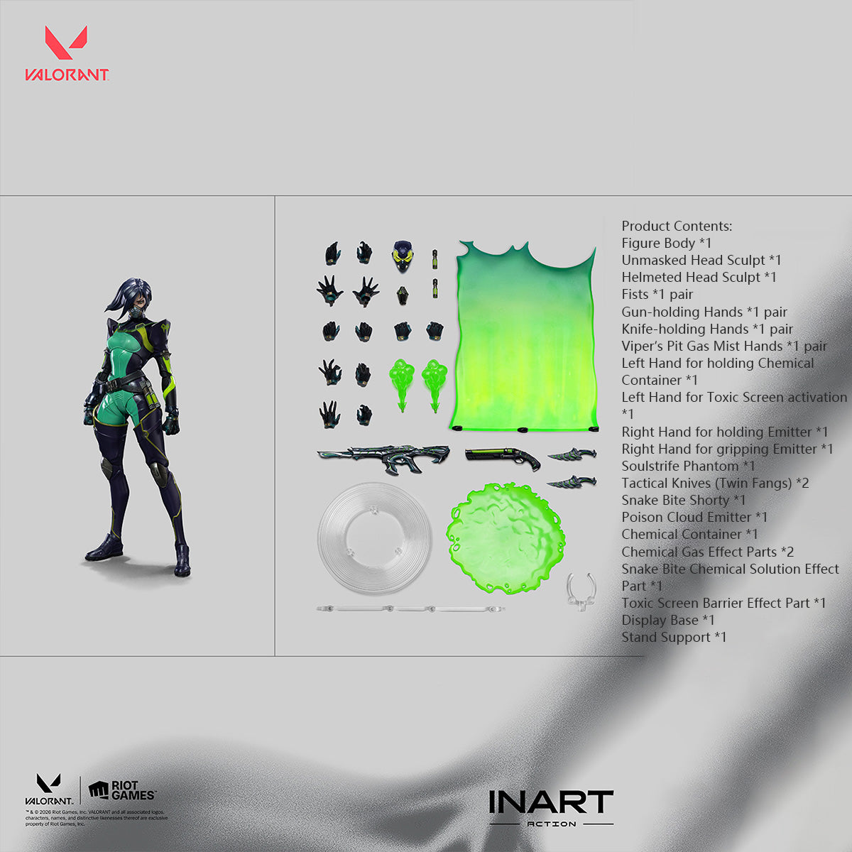 INART Valorant: Viper (MAG G0016) Premium Collectible Action Figure Game Merchandise