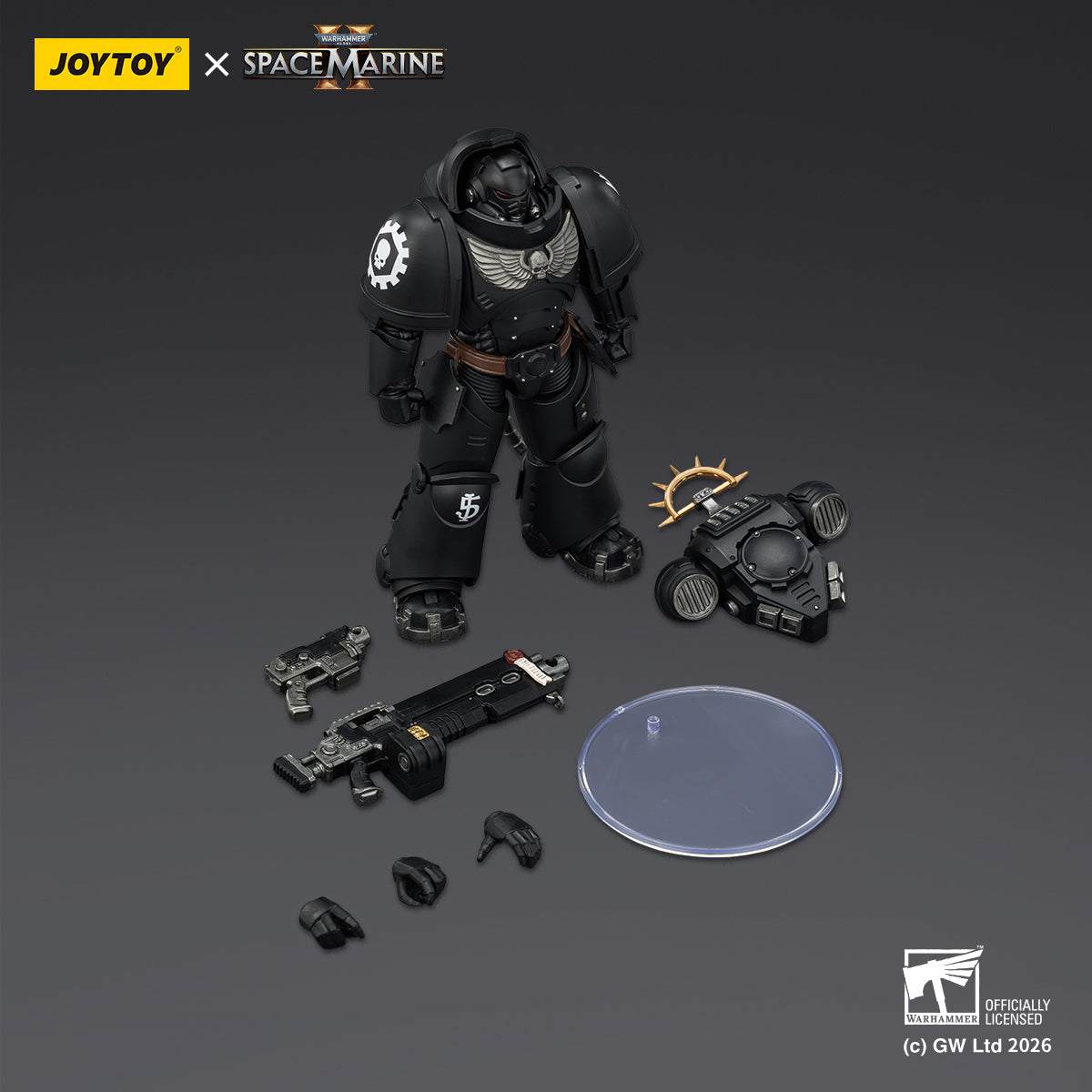 JOYTOY Warhammer 40,000: Space Marine 2 Heavy Intercessor with Heavy Bolt Rifle and Bolt Pistol (Game Edition) 1/18 Scale Action Figure