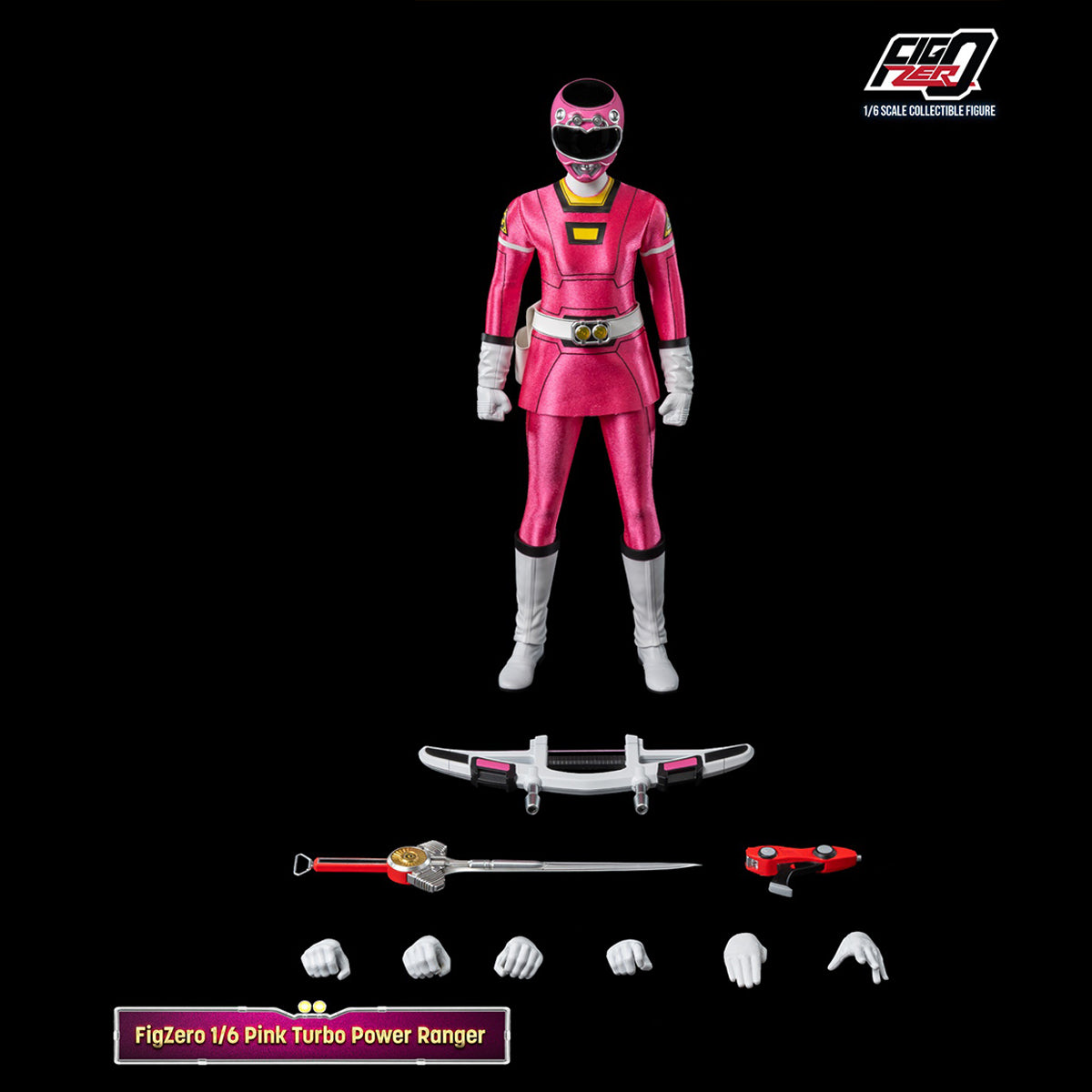 Figurine articulée Threezero Pink Turbo Power Ranger