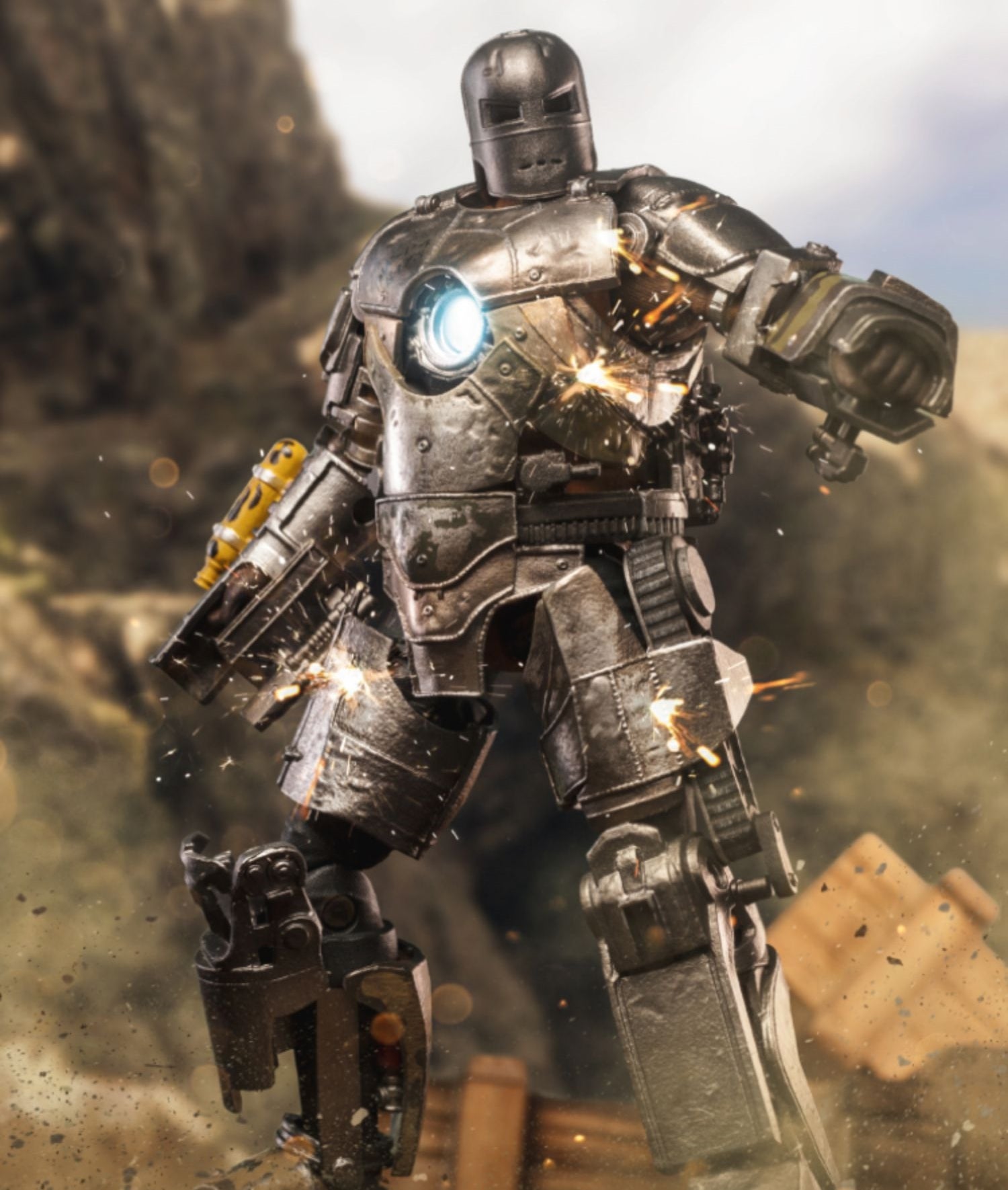 Figura coleccionable ZD: Iron Man Mark, miniatura a escala 1:10