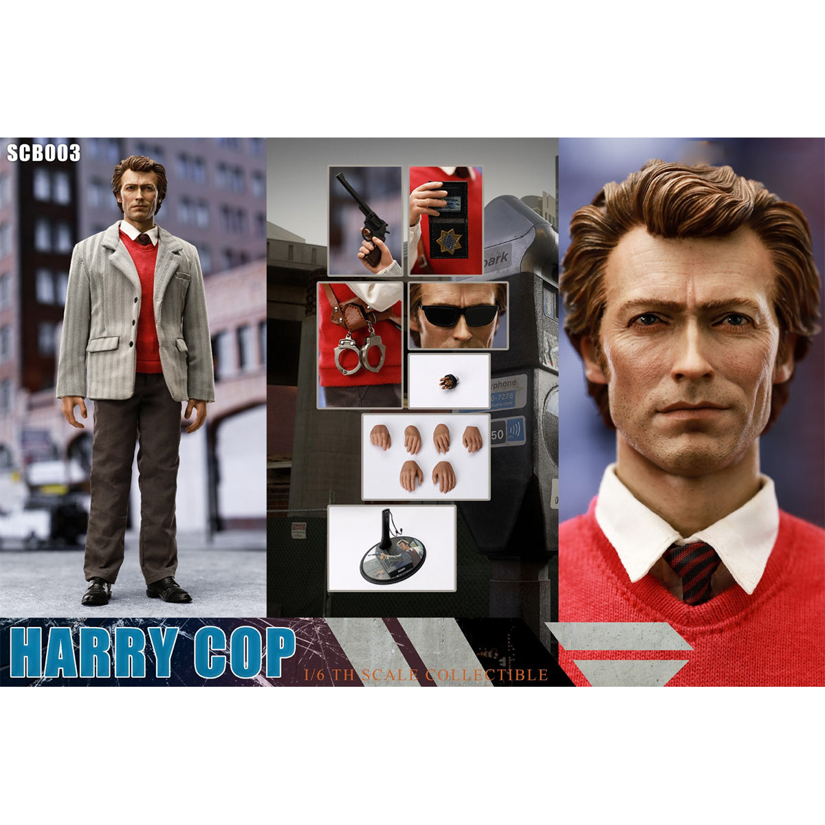 SNAKE TOYS Police Series Sheriff Harry Action Figure