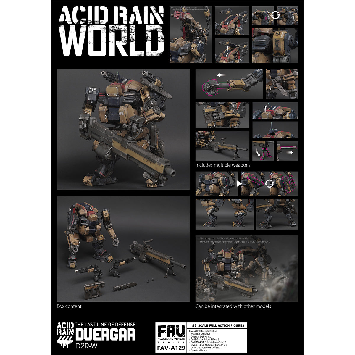 TOY ALLIANCE Acid Rain World FAV-A129 Duergar D2R-w Action Figures