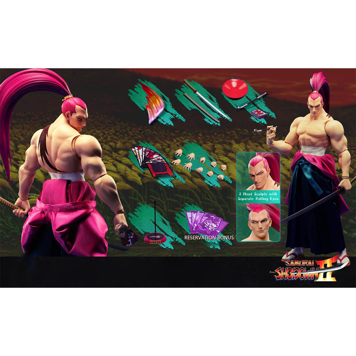 Tunshi Studio Samurai Shodown: Haohmaru Jigokuhen - KibagamiGenjuro Action Figures
