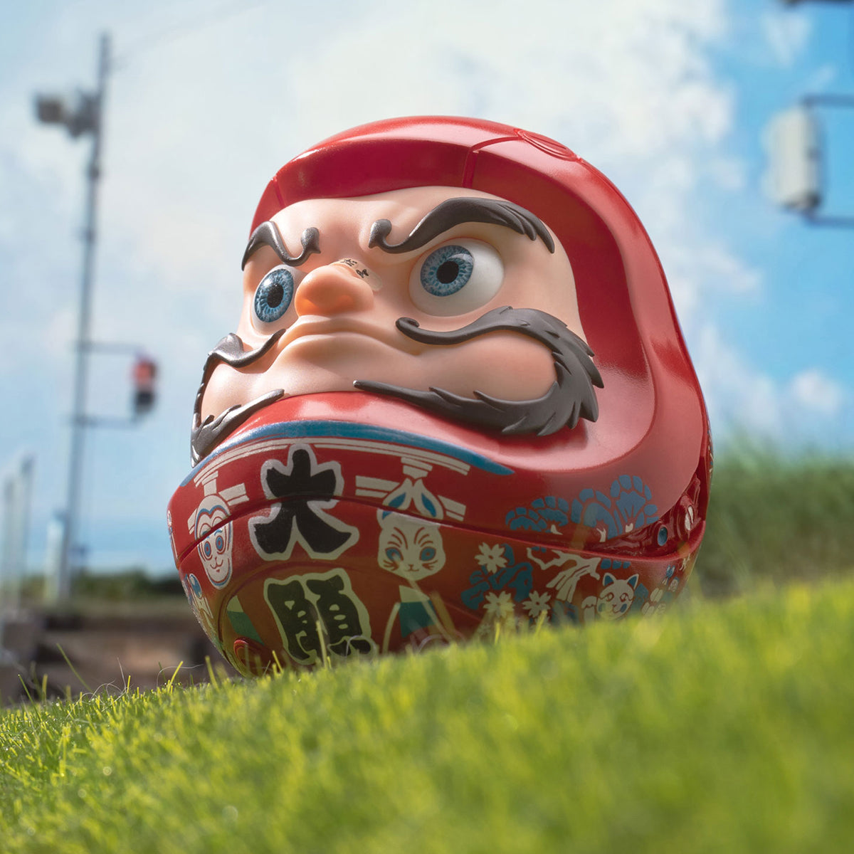 YUANXINSHI Authentic Dharma Style Series Great Wish Daruma & Prosperity in Business Daruma Set Statue