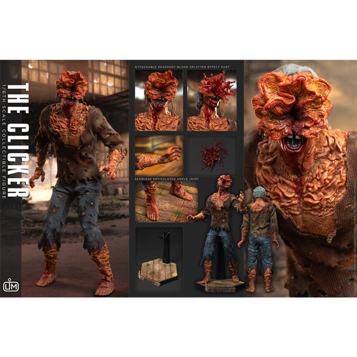 LimToys The Last of Us: Clicker/Ellie/Joel 1/6 Scale Action Figure