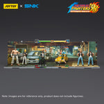 JOYTOY, SNK KOF'98UM Ikari Warriors Team, Clark Still/Ralf Jones/Leona Heidern Action Figures & Stage Base-Japan Street