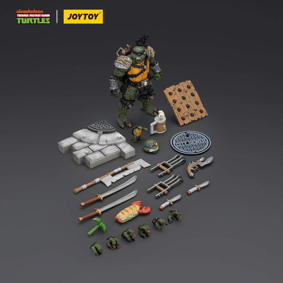 JOYTOY 1/18 TMNT-Slash Action Figure