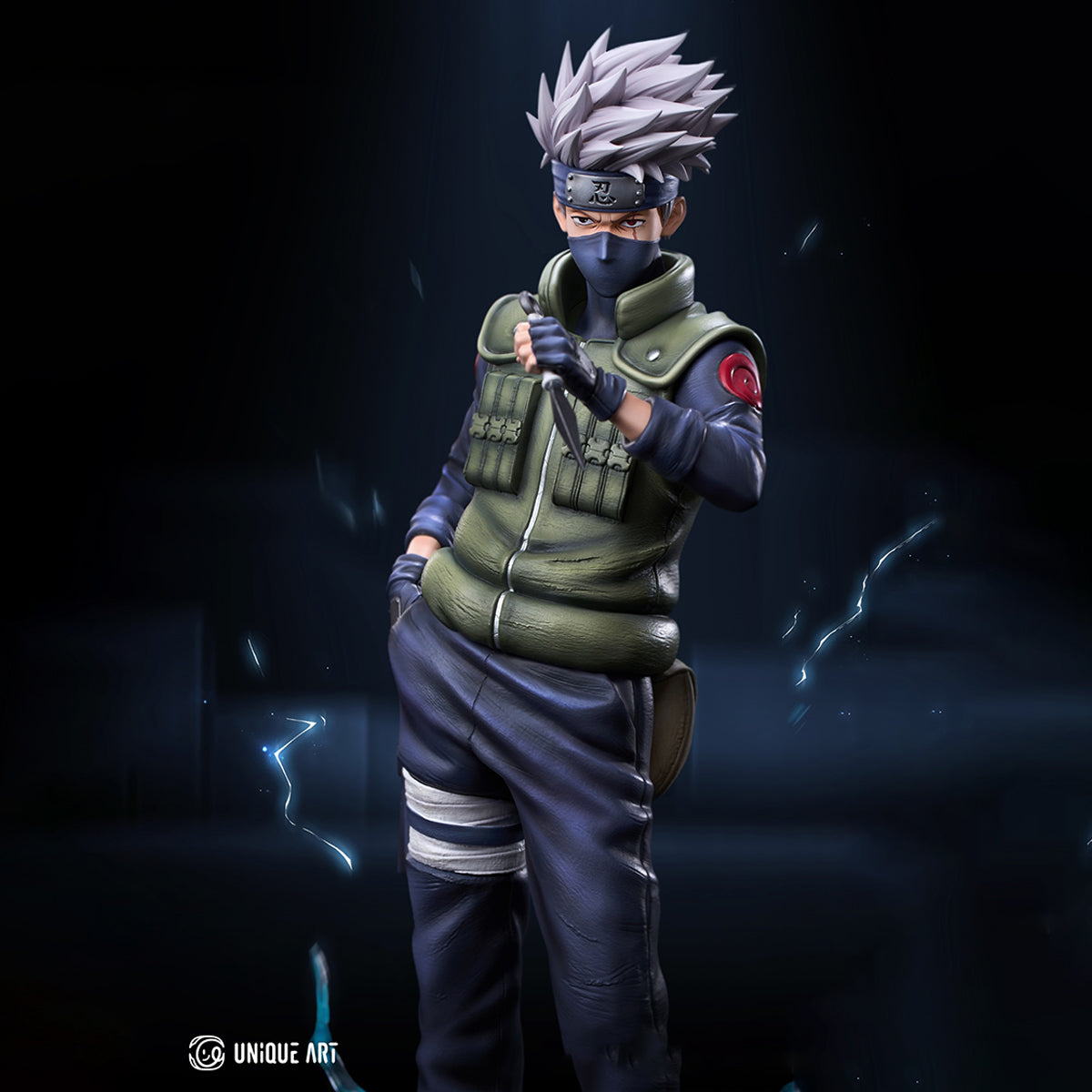 UNiQUE ART NARUTO Shippuden Hatake Kakashi Art Statue