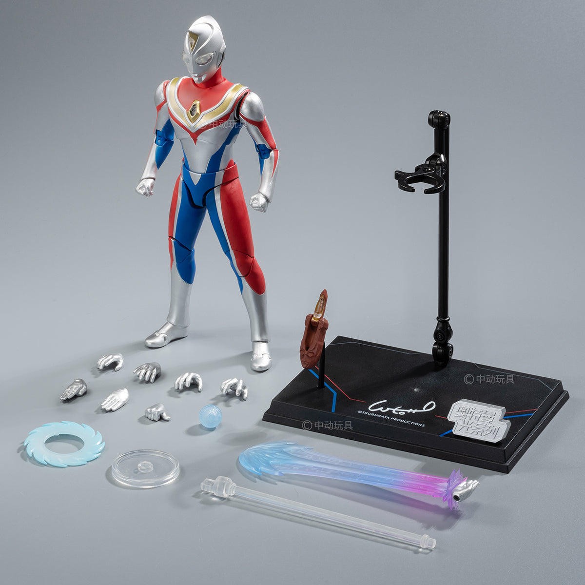 ZD Toys 1/10 Belial Atrocious & Ultraman Cosmos Luna Mode & Ultraman Belial & Ultraman Dyna, All Luminous Version Action Figures