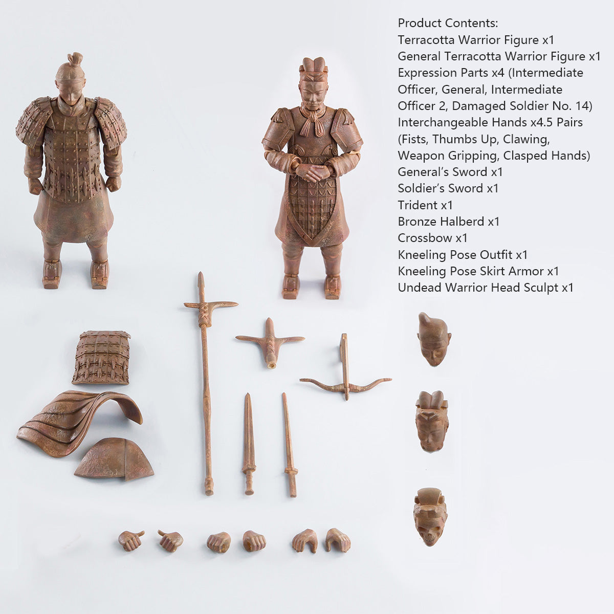 KEEPGOING Palm Great Qin Terracotta Warriors 2.0. 1/12 Ancient Chinese Soldier Action Figure