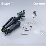 Animester Girls' Frontline 2: Exilium Klukai Action Figure Set with Motorcycle Vehicle 1/12 Scale