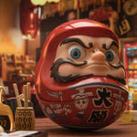YUANXINSHI Authentic Dharma Style Series Great Wish Daruma Statue