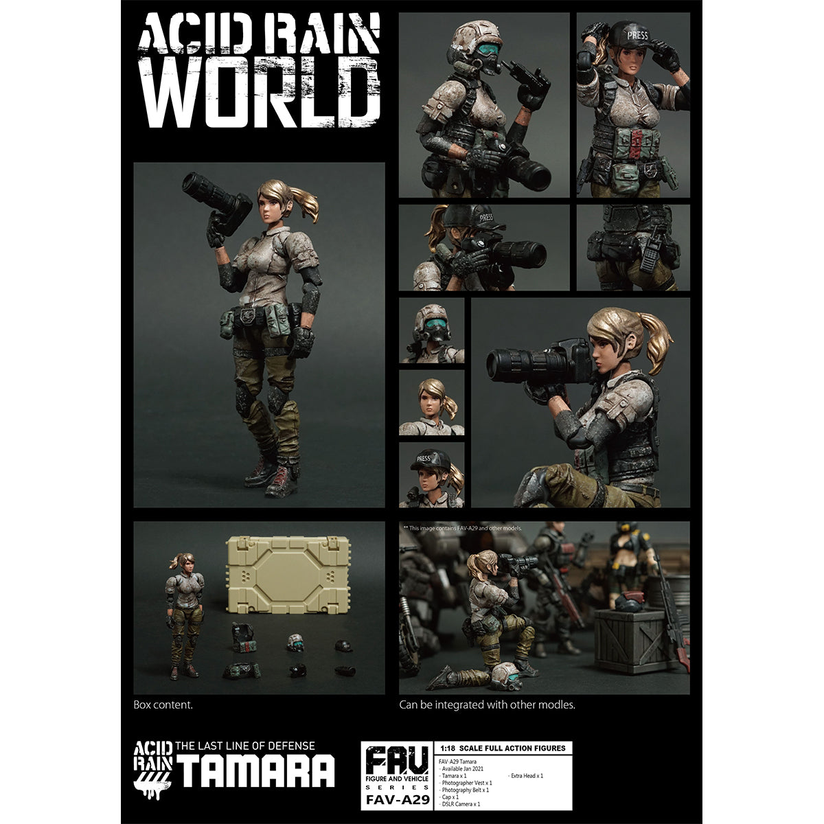 Figurines d'action Tamara Acid Rain World de TOY ALLIANCE