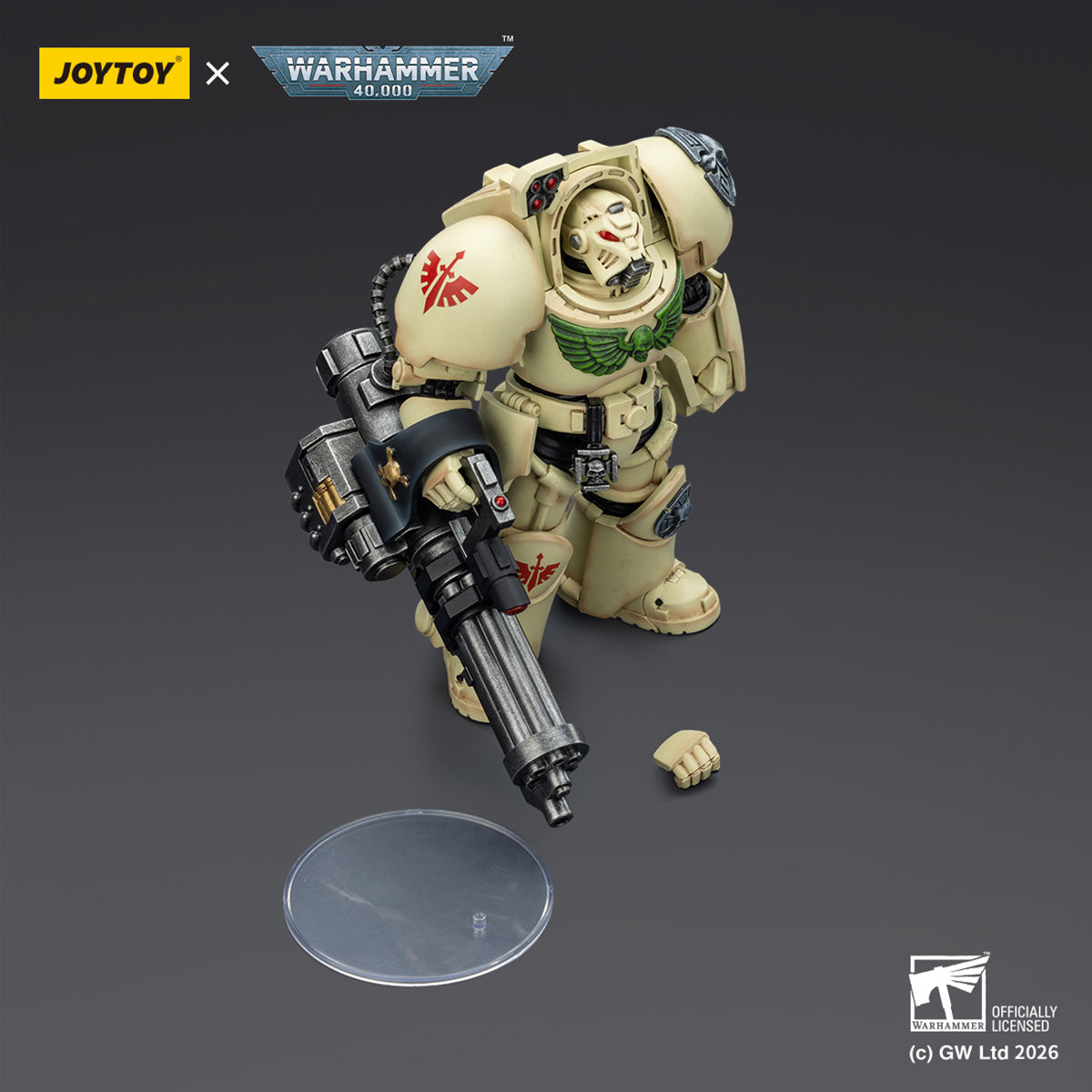 JOYTOY Warhammer 40,000 Dark Angels Deathwing Terminator with Power Fist and Assault Cannon & with Power Fist and Storm Bolter & with Power Sword and Storm Bolter Action Figure