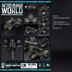 Acid Rain World BlackBOX Marine Wingflux WF8m PBB-AR002 Modular Armed Aircraft 1/18 Scale Action Figure Vehicle Set
