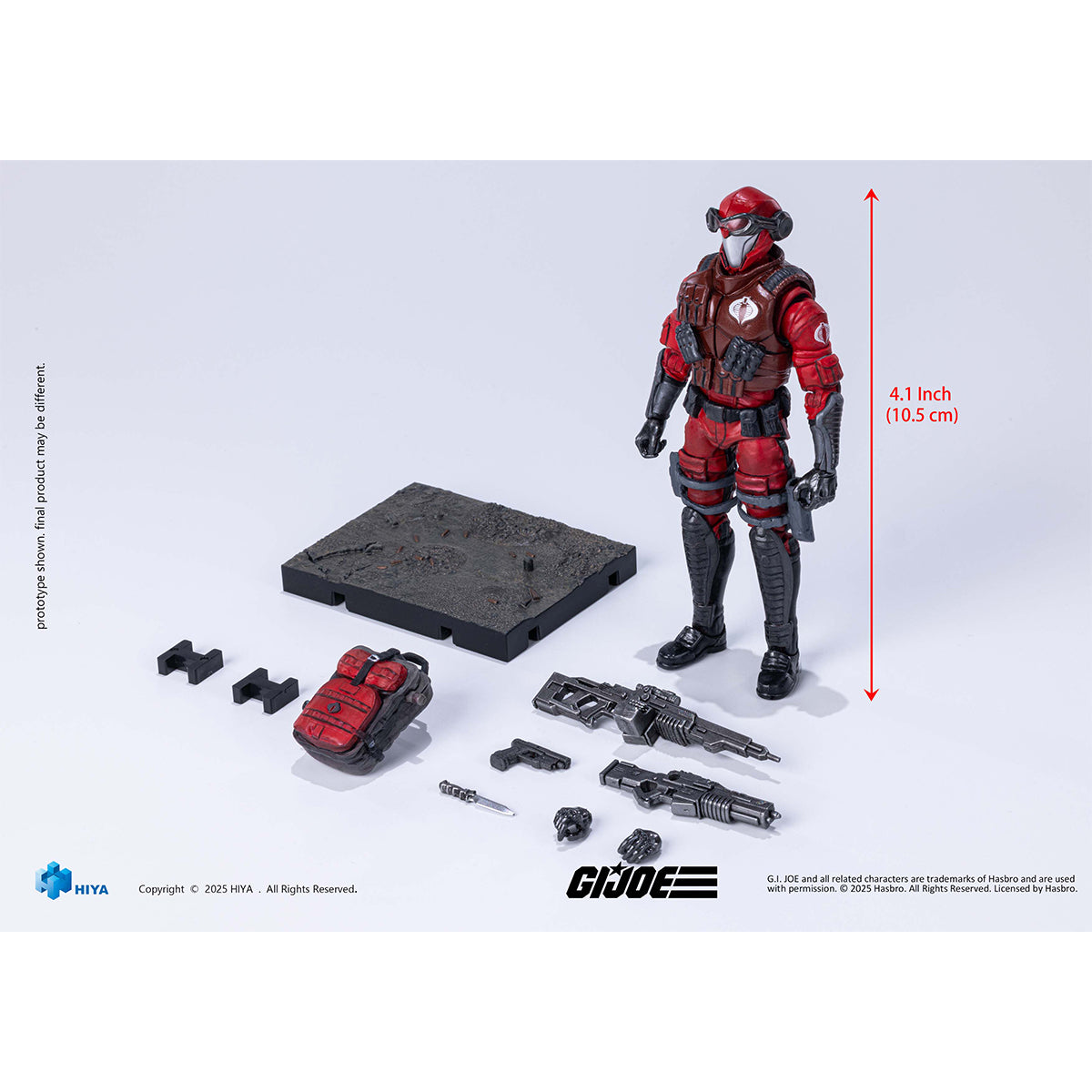 HIYA G.I.Joe Crimson Viper EMG0461 1/18 Scale Action Figure