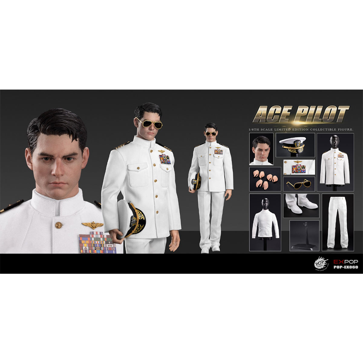 POPTOYS Ace Pilot Uniform Edition Action Figures